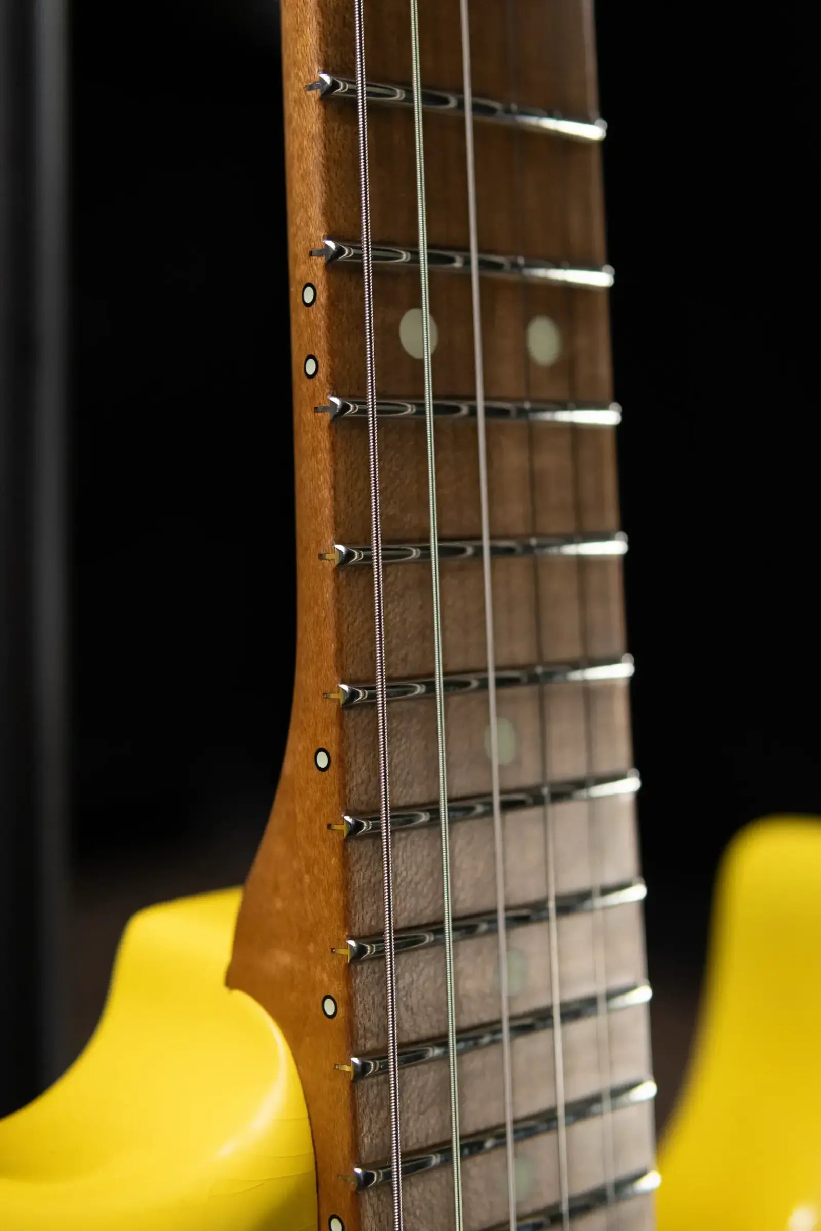 Luxxtone Choppa S HSS Electric Guitar - Canary Yellow with Hardshell Case