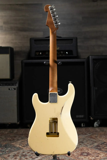 Luxxtone Choppa S HSS Electric Guitar - Cream with Hardshell Case