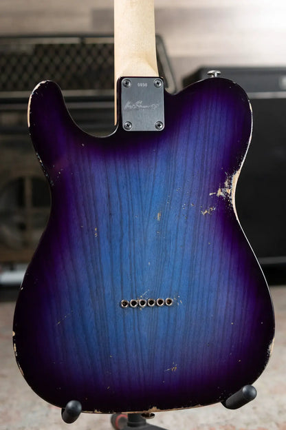 Luxxtone Choppa T Electric Guitar - Blue Burst with Hardshell Case