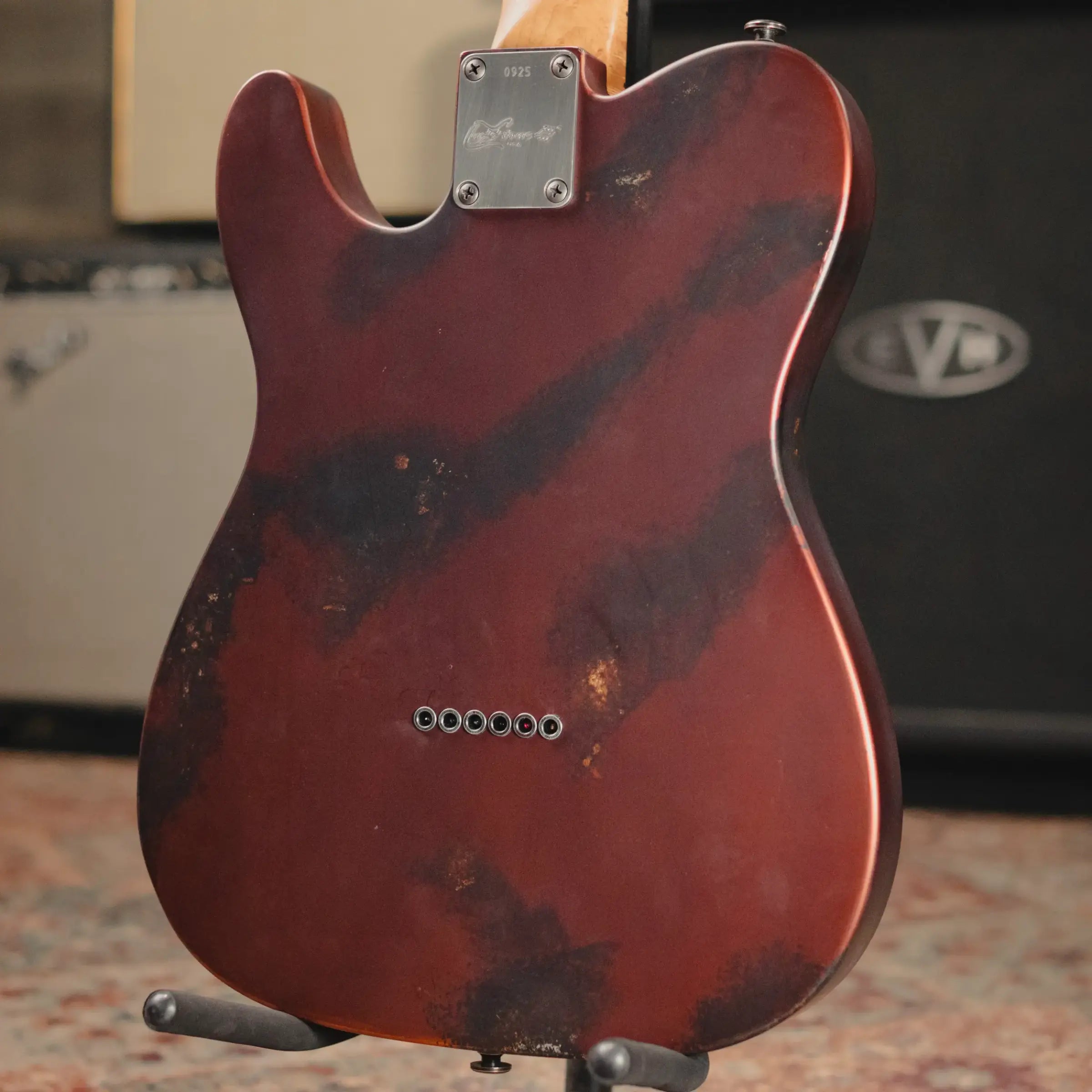 Luxxtone Choppa T Electric Guitar - Matte Stained Copper with Hardshell Case