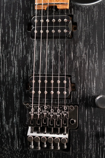 Luxxtone El Machete Electric Guitar - Black Doghair with Hardshell Case