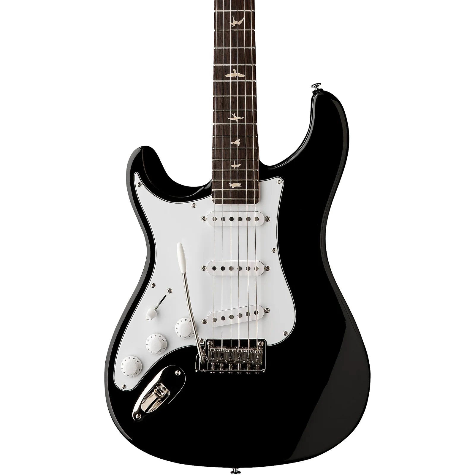 PRS SE Silver Sky Left-Handed Electric Guitar - Piano Black with Gig Bag
