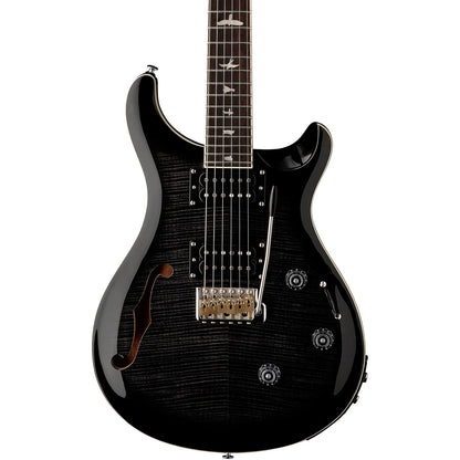 PRS SE Custom 24 Semi-hollow Piezo - Charcoal Burst with Gig Bag