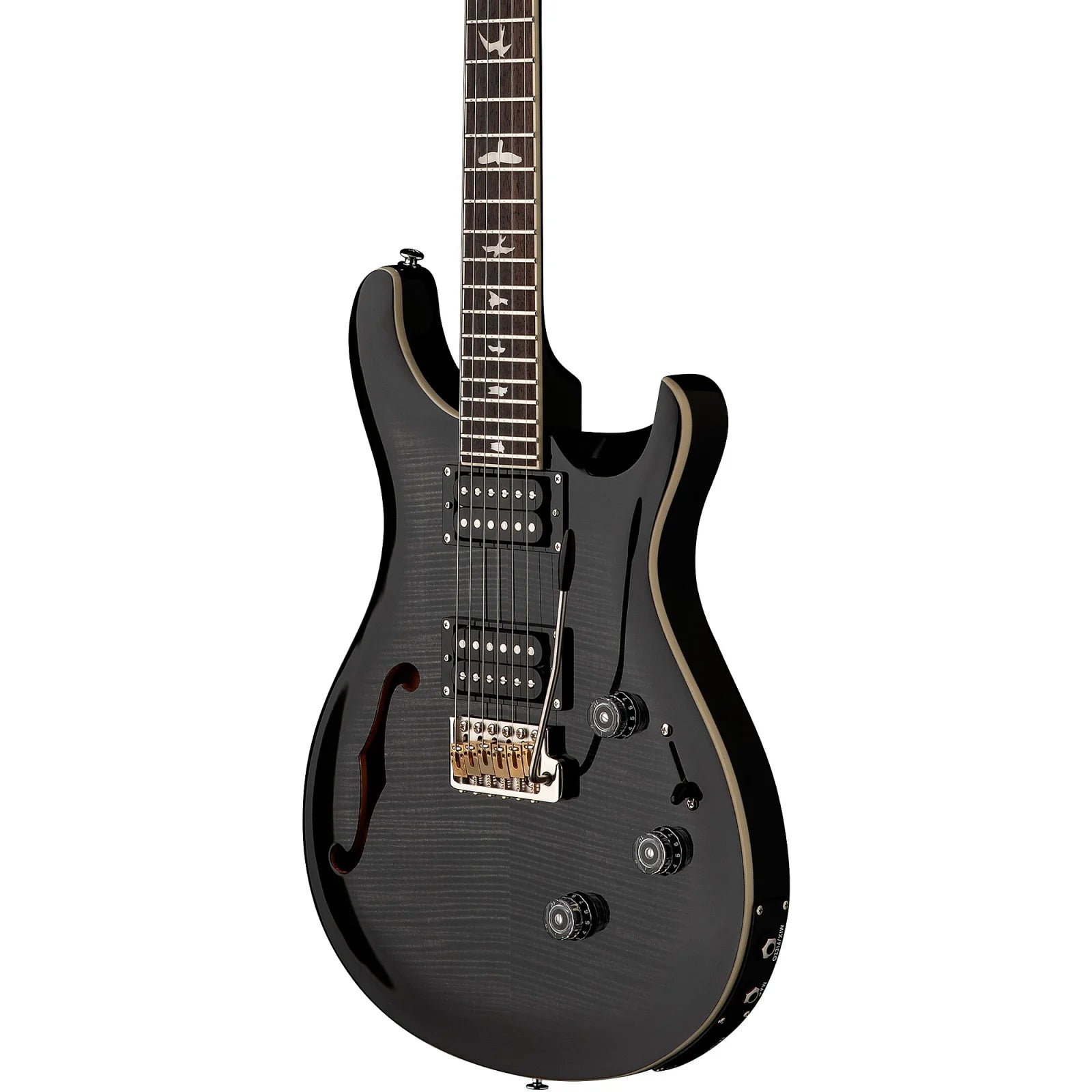 PRS SE Custom 24 Semi-hollow Piezo - Charcoal Burst with Gig Bag