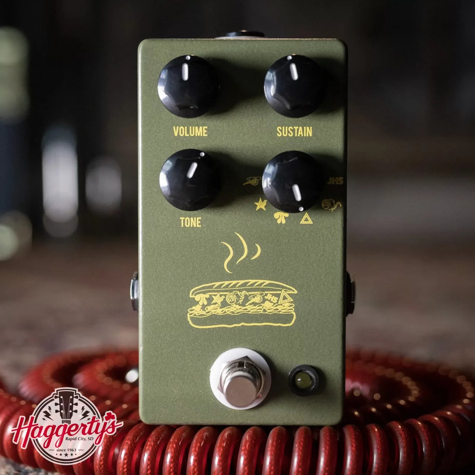 JHS Muffuletta Fuzz Distortion Pedal - Army Green