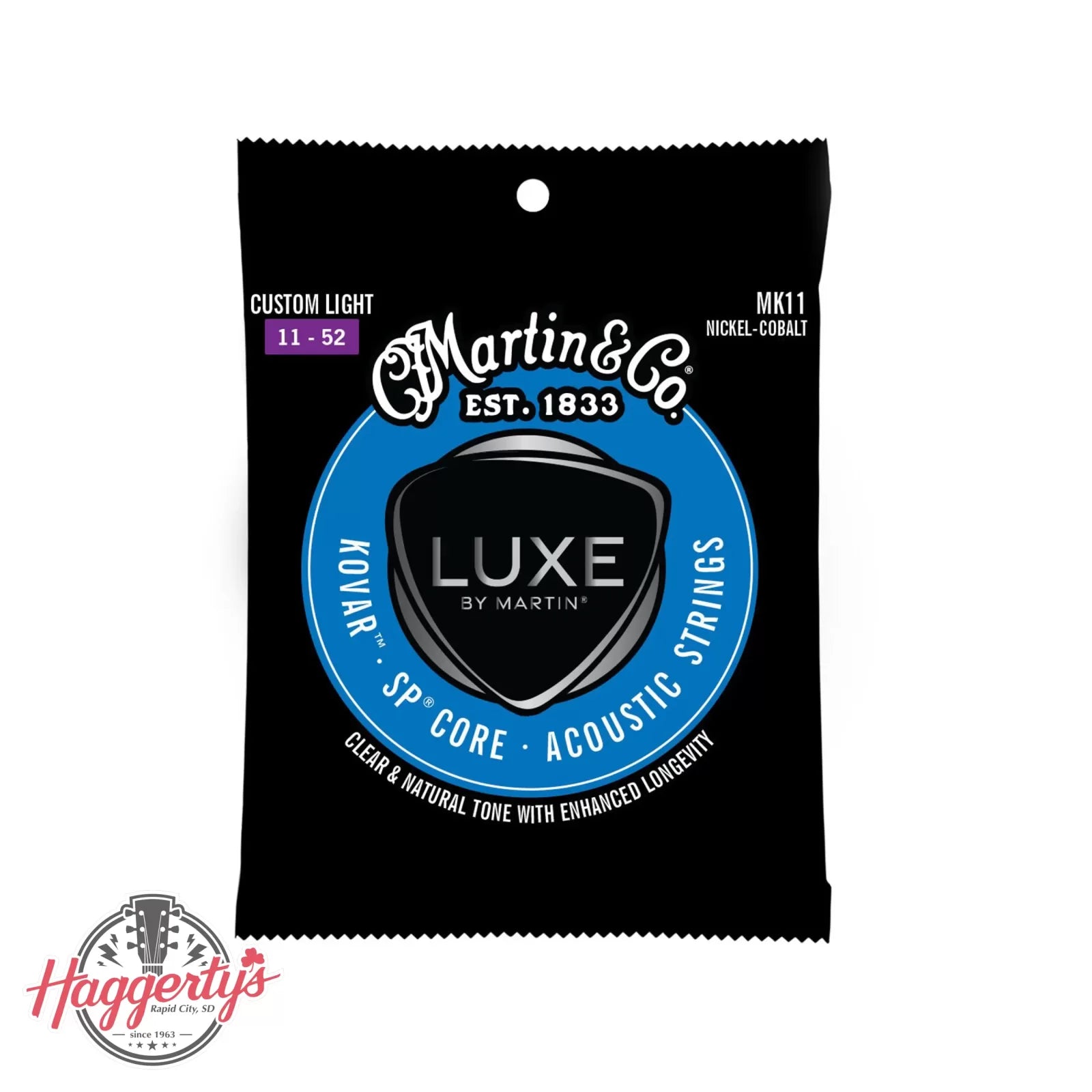 Martin MK11 Luxe Kovar Acoustic Guitar Strings - .011-.052 Custom Light