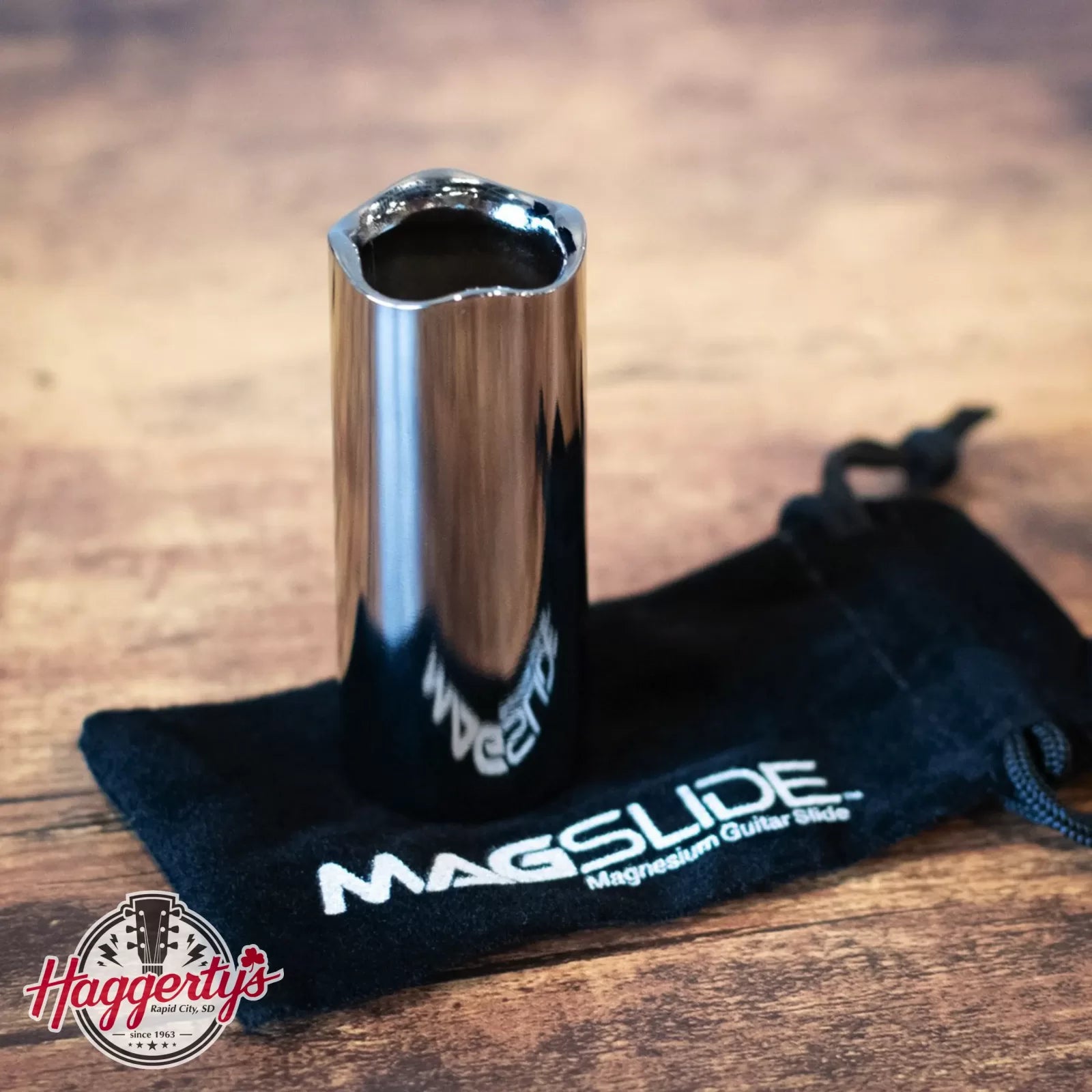 Magslide Chrome MS-2 Medium-Large Slide (Ring Size: 9.5 - 11.5), Black Chrome