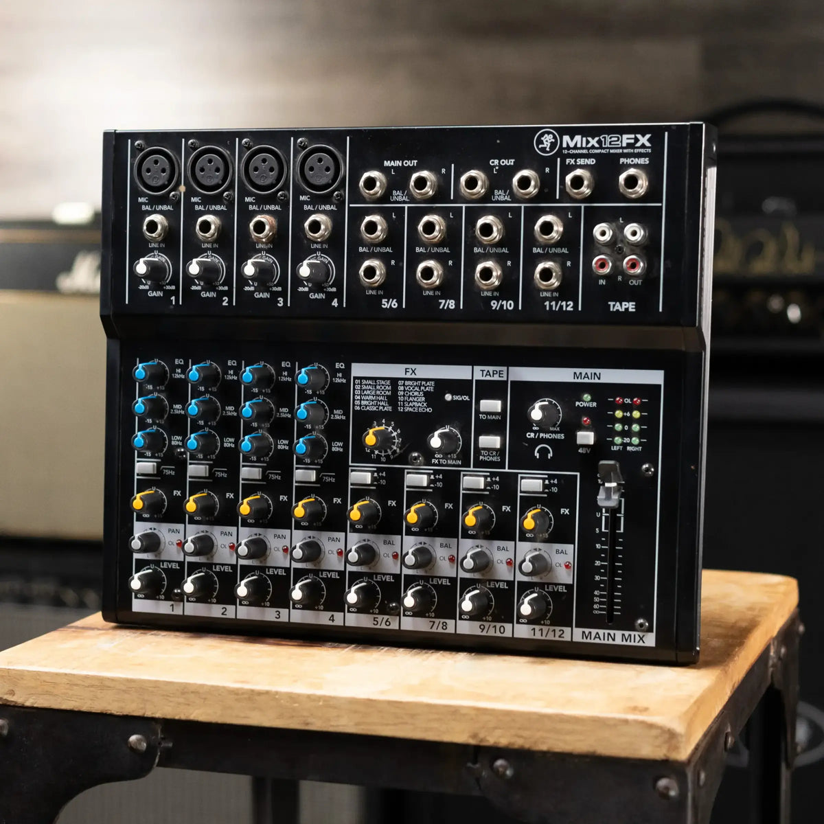 Mackie Mix12FX 12-Channel Compact Live Studio Mixer with Effects - Used