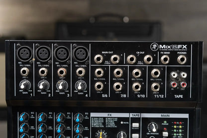 Mackie Mix12FX 12-Channel Compact Live Studio Mixer with Effects - Used