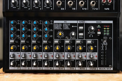 Mackie Mix12FX 12-Channel Compact Live Studio Mixer with Effects - Used