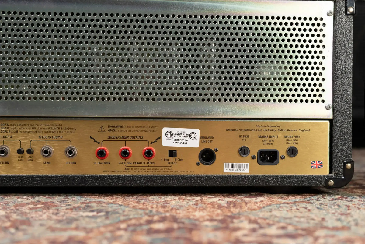 Marshall JCM 2000 TSL 100 Triple Super Lead 3-Channel 100-Watt Guitar Amp Head with Gig Bag - Used