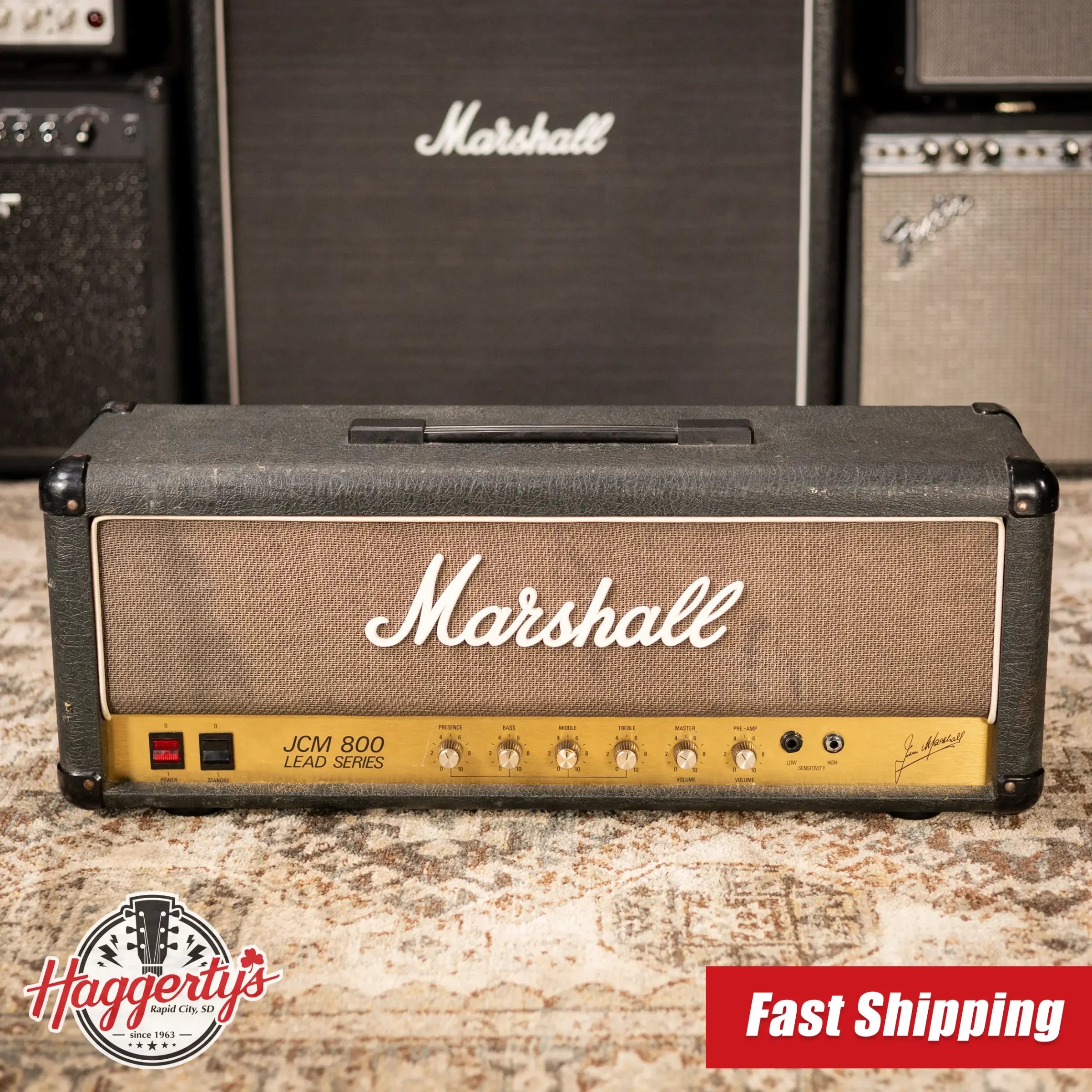 Marshall JCM 800 Lead Series 2204 Master Model 50W Mk2 Guitar Amplifier Head - Used