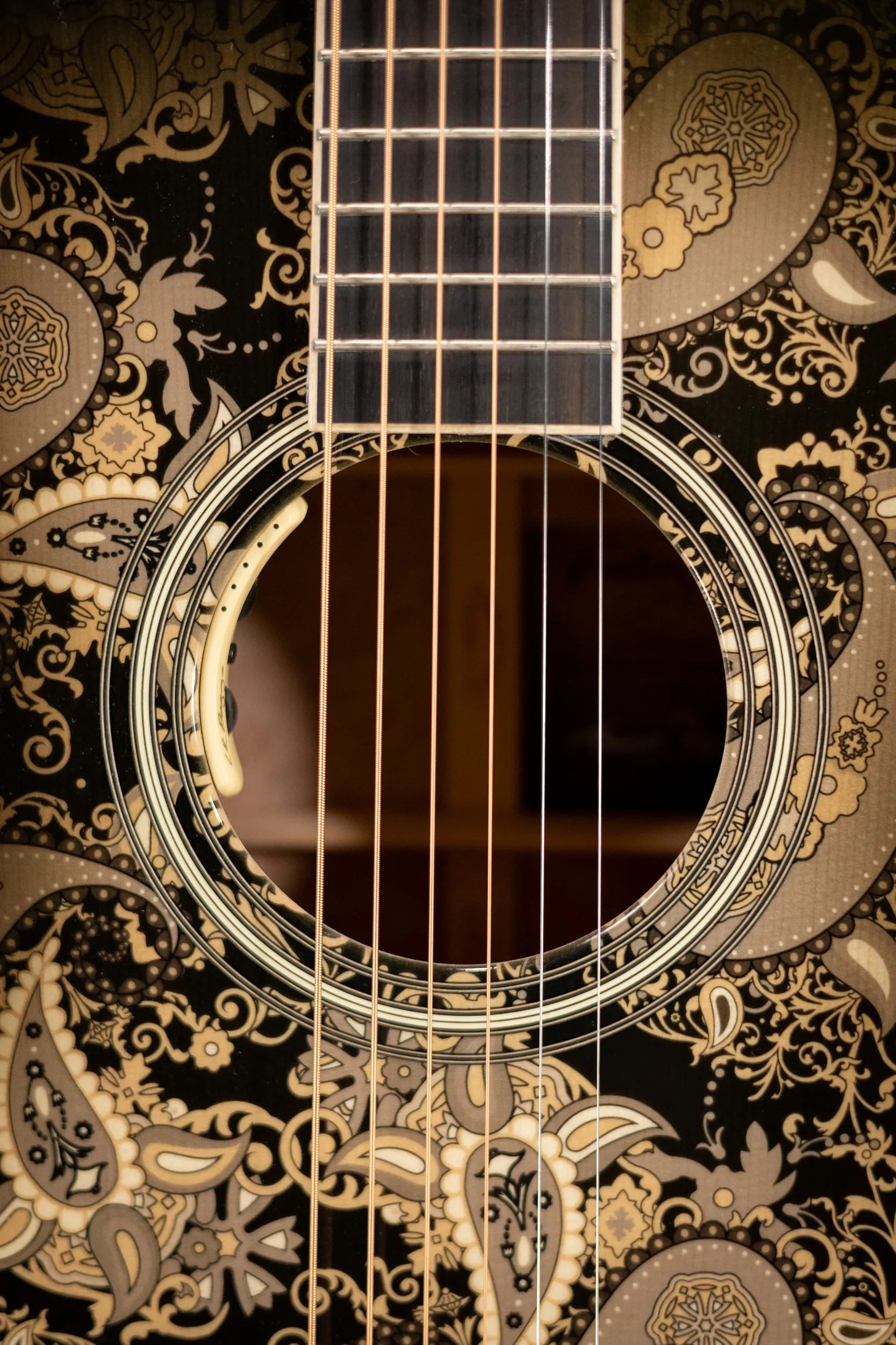 Martin Custom Shop M Acoustic/Electric Guitar - Paisley Ember Burst with Hardshell Case