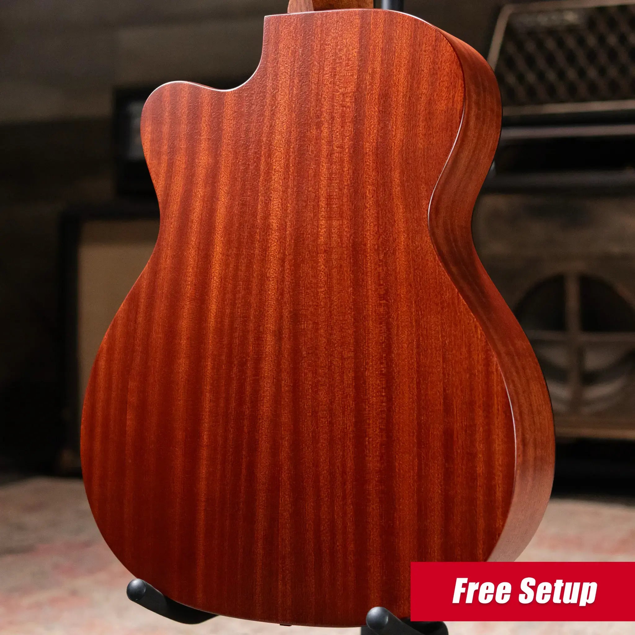 Martin 000C Jr-E Acoustic/Electric Bass - Burst with Gig Bag