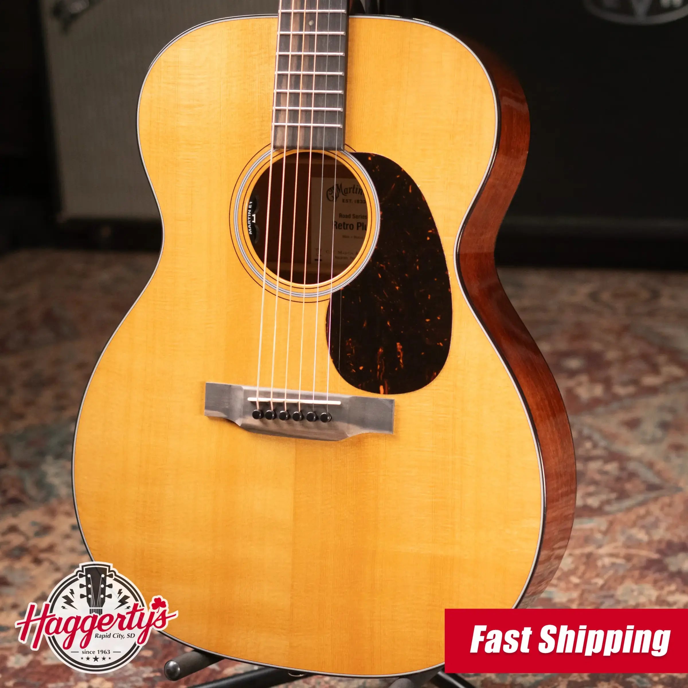 Martin 000E Retro Plus Mahogany Acoustic/Electric Guitar with Gig Bag