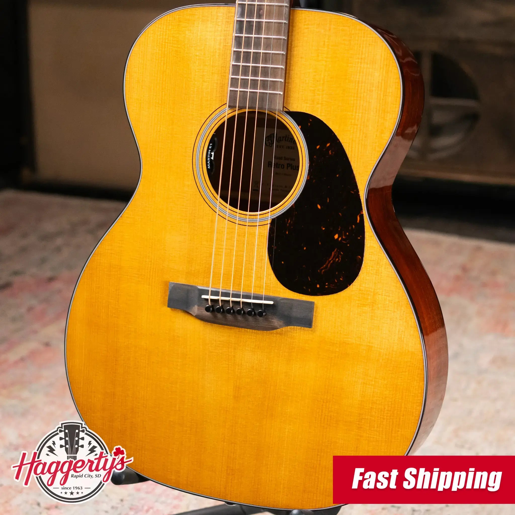 Martin 000E Retro Plus Mahogany Acoustic/Electric Guitar with Gig Bag