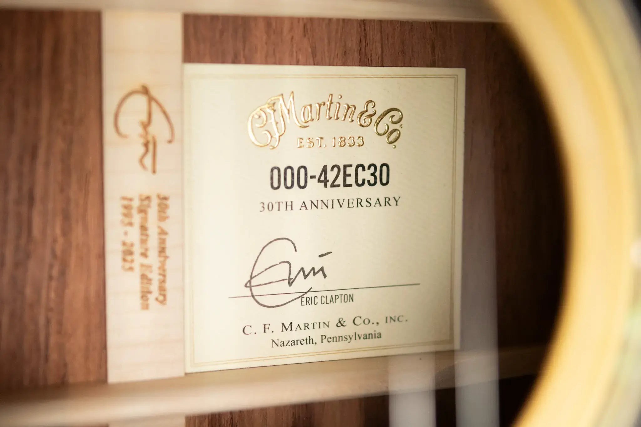 Martin 000-42EC 30th Anniversary Eric Clapton Signature Acoustic Guitar - Antique Toner with Hardshell Case