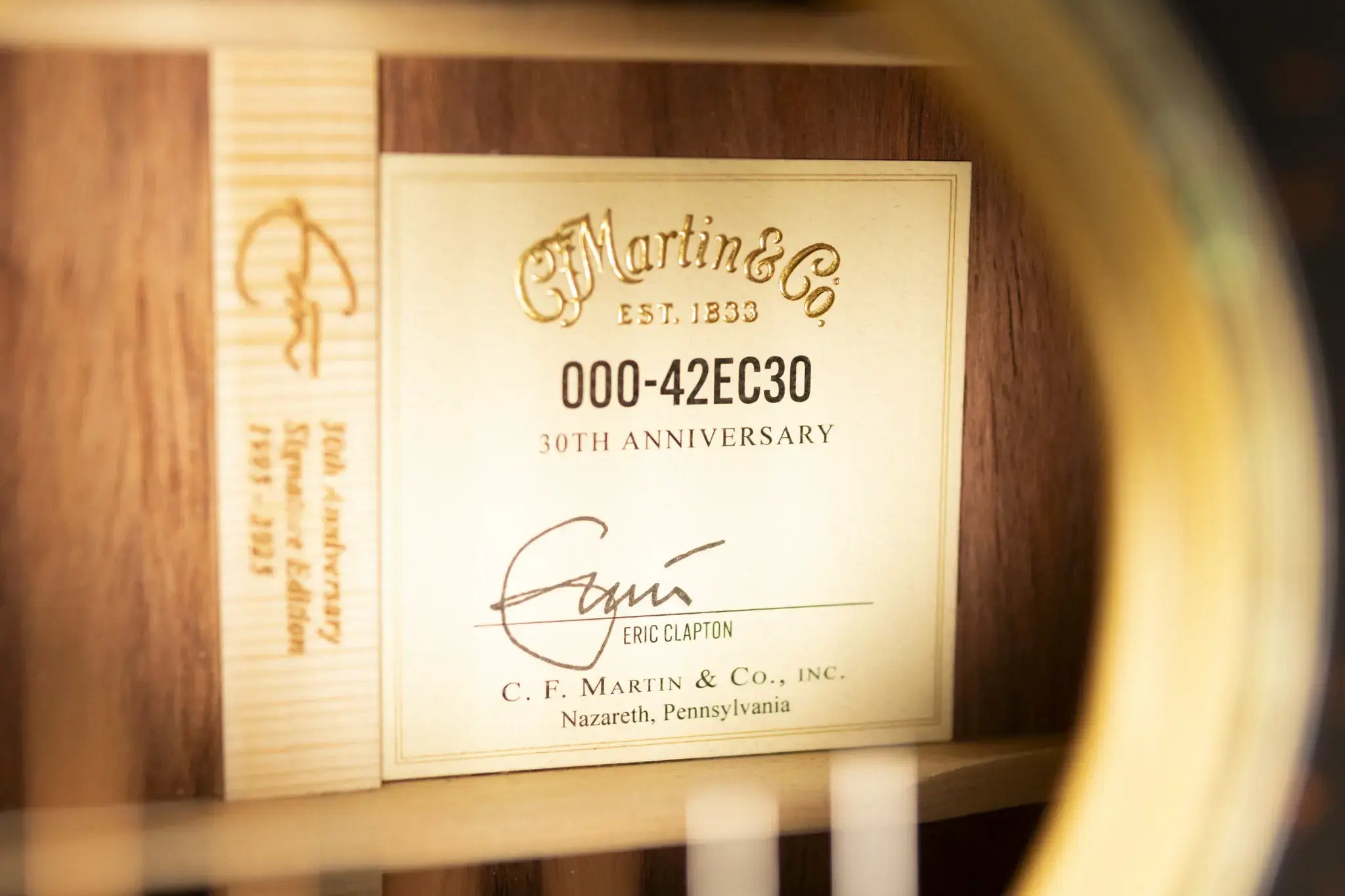 Martin 000-42EC 30th Anniversary Eric Clapton Signature Acoustic Guitar with Hardshell Case