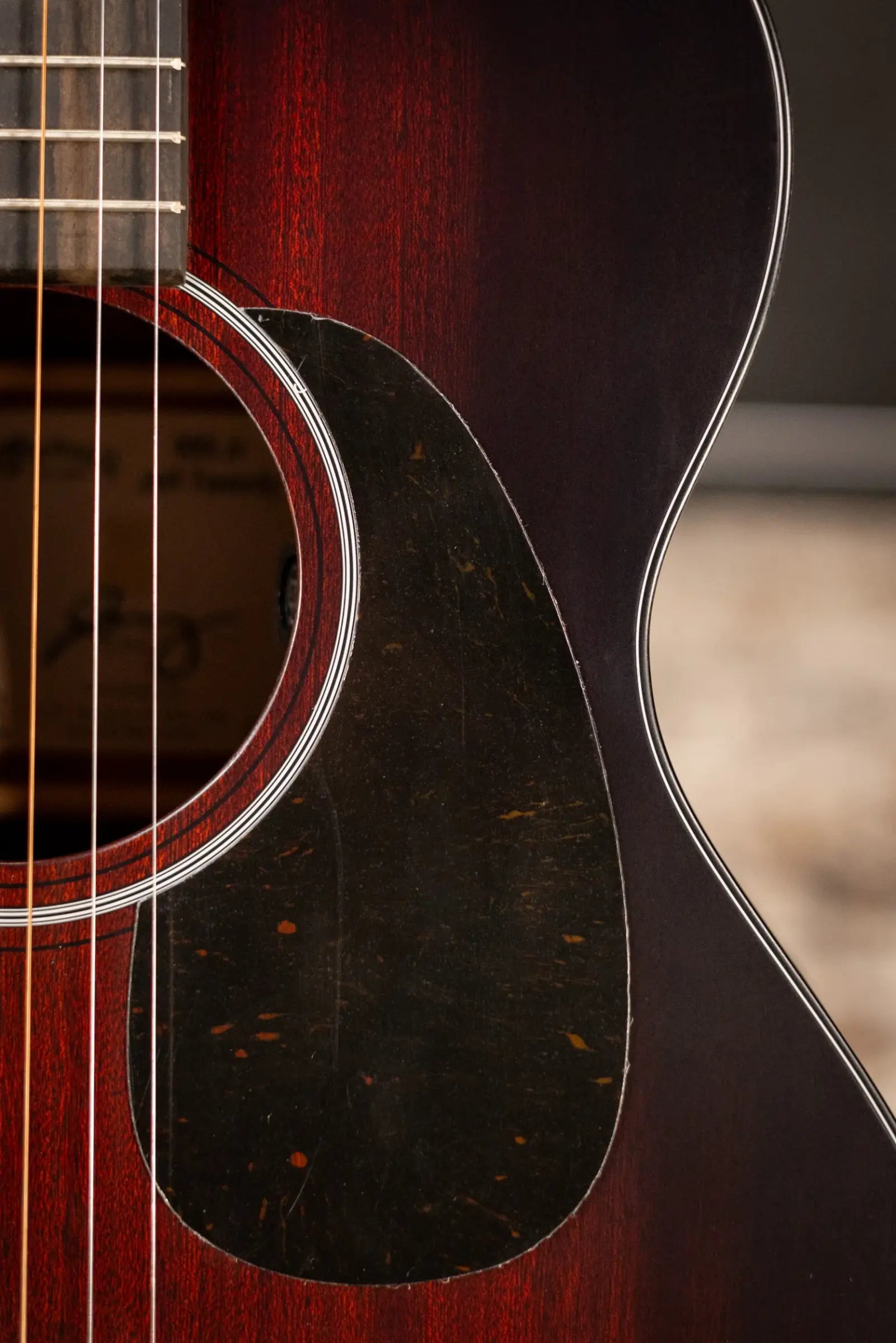 Martin 000 Jr E Jeff Tweedy Acoustic Electric Guitar - Dark Mahogany with Gig Bag
