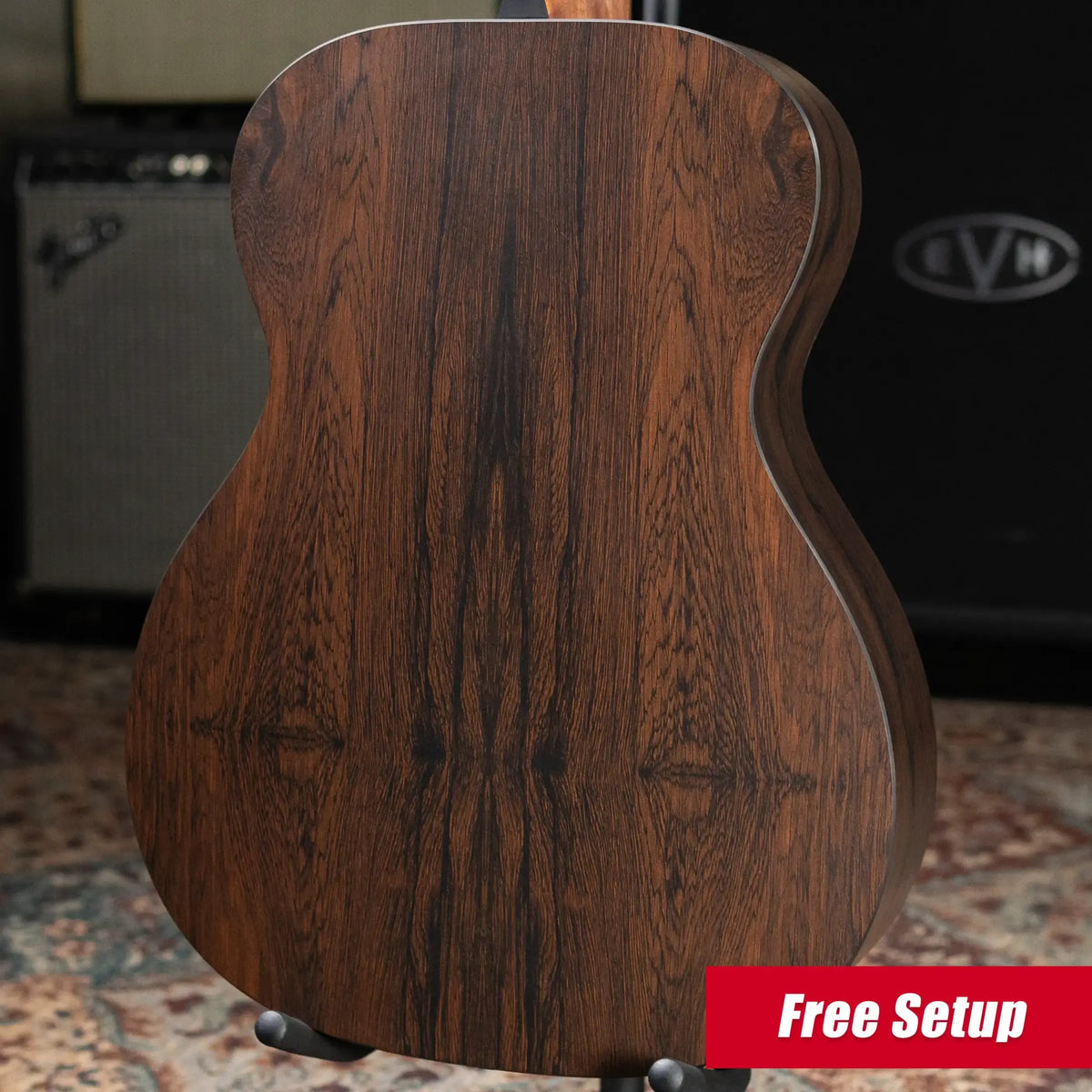 Martin 000-X2E Brazilian Special Acoustic/Electric Guitar - Burst with Gig Bag