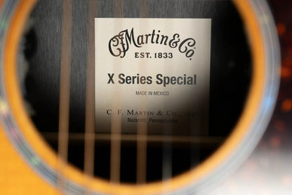 Martin 000-X2E Brazilian Special Acoustic/Electric Guitar - Burst with Gig Bag