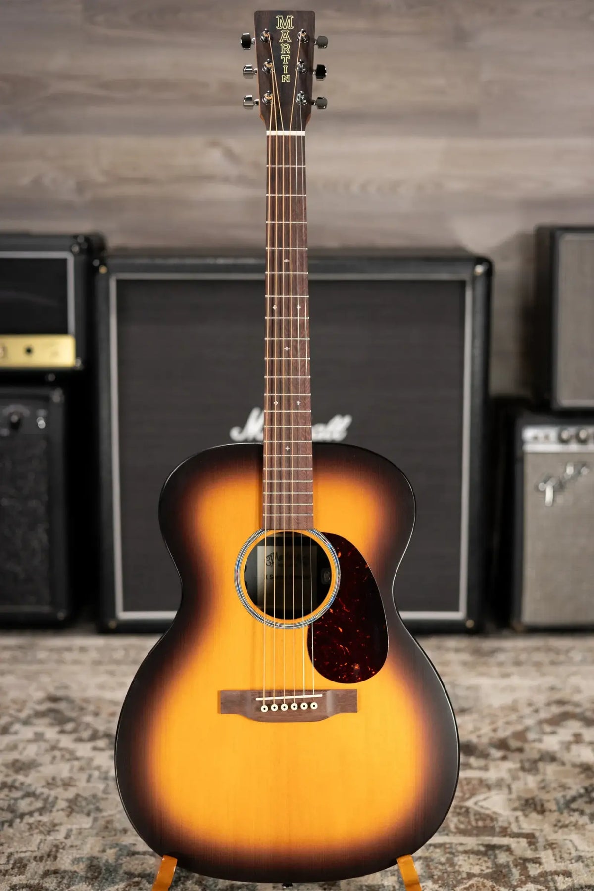 Martin 000-X2E Brazilian Special Acoustic/Electric Guitar - Burst with Gig Bag