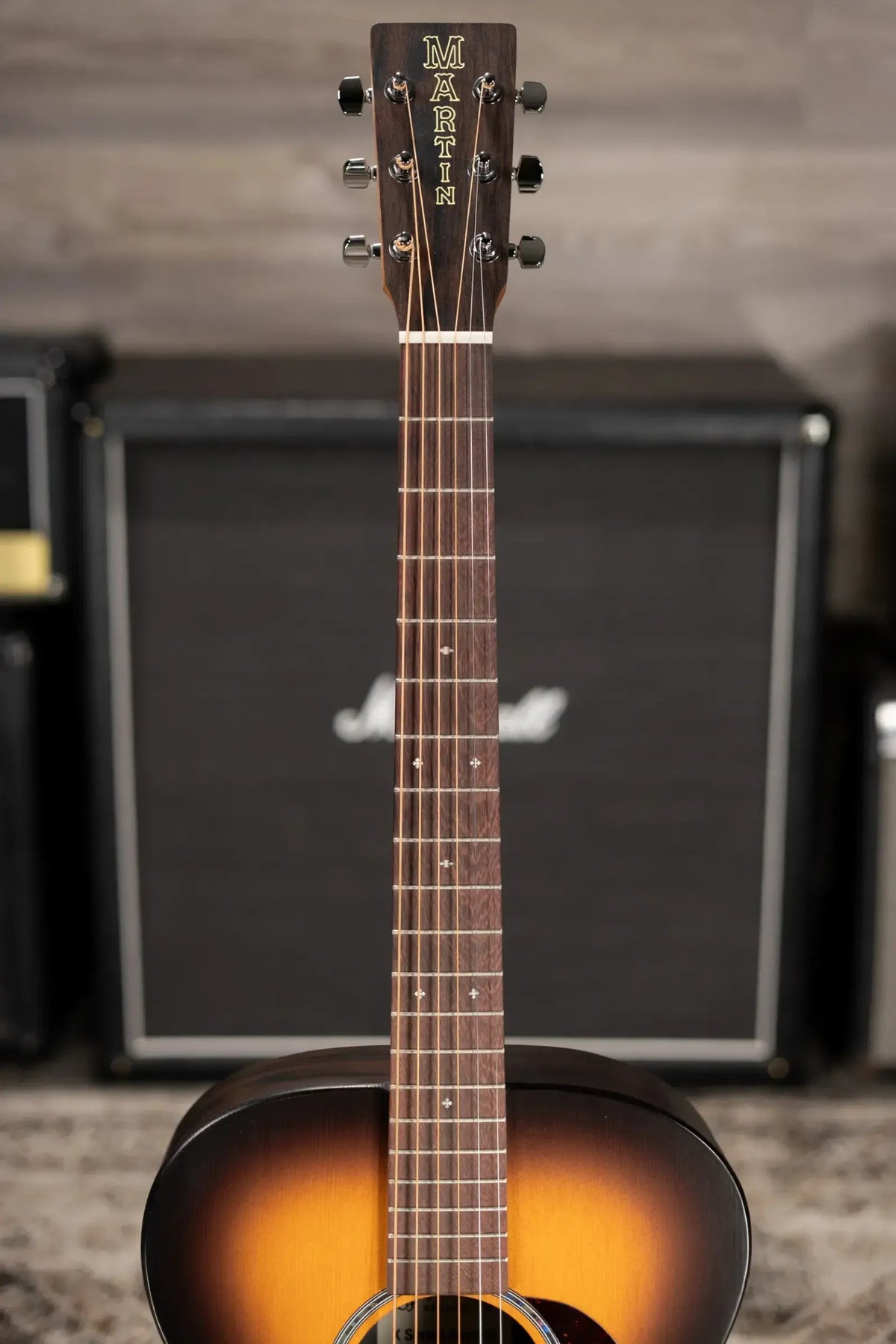 Martin 000-X2E Brazilian Special Acoustic/Electric Guitar - Burst with Gig Bag