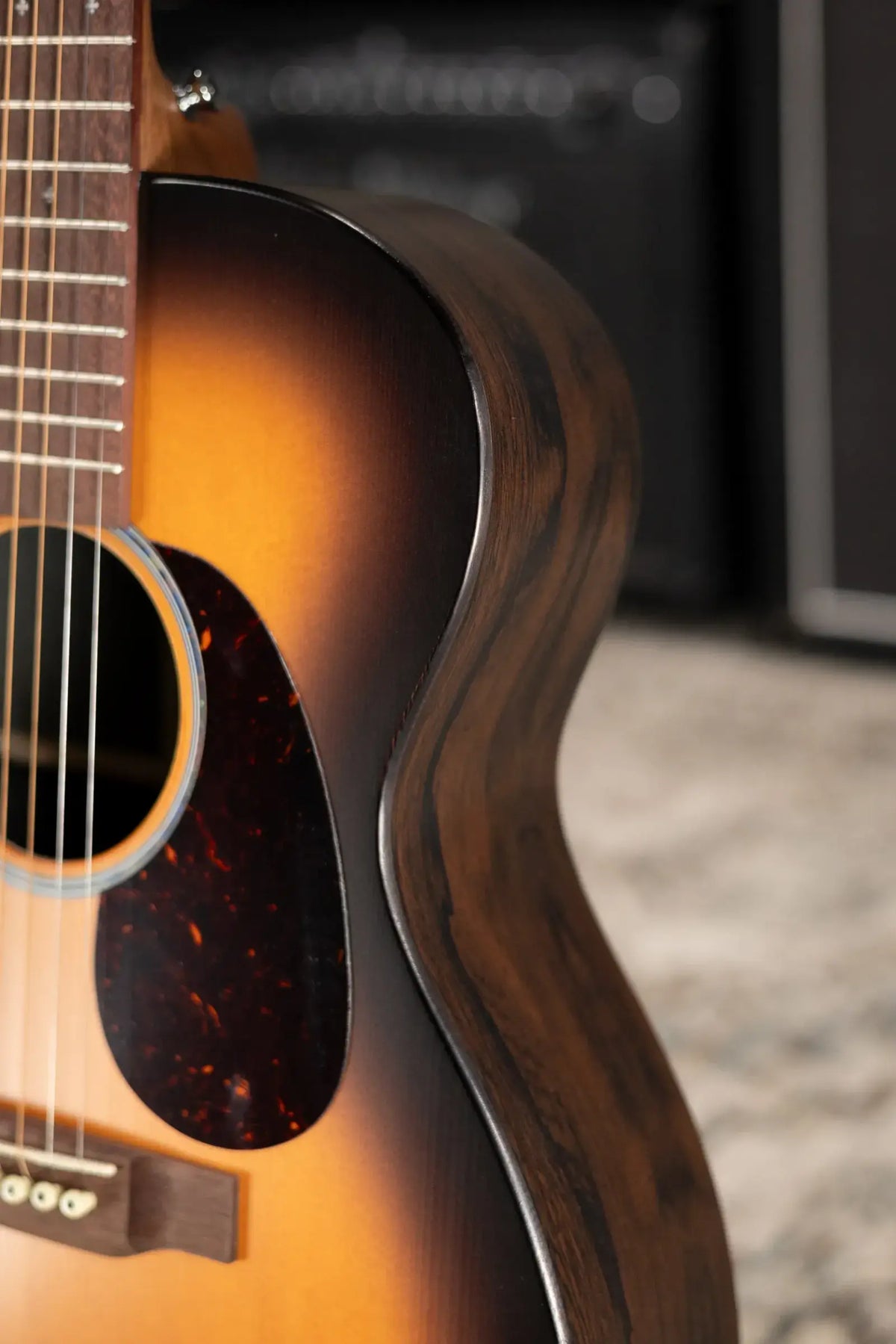 Martin 000-X2E Brazilian Special Acoustic/Electric Guitar - Burst with Gig Bag