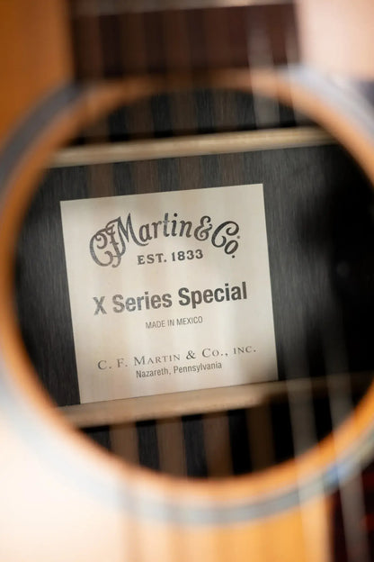 Martin 000-X2E Brazilian Special Acoustic/Electric Guitar - Burst with Gig Bag