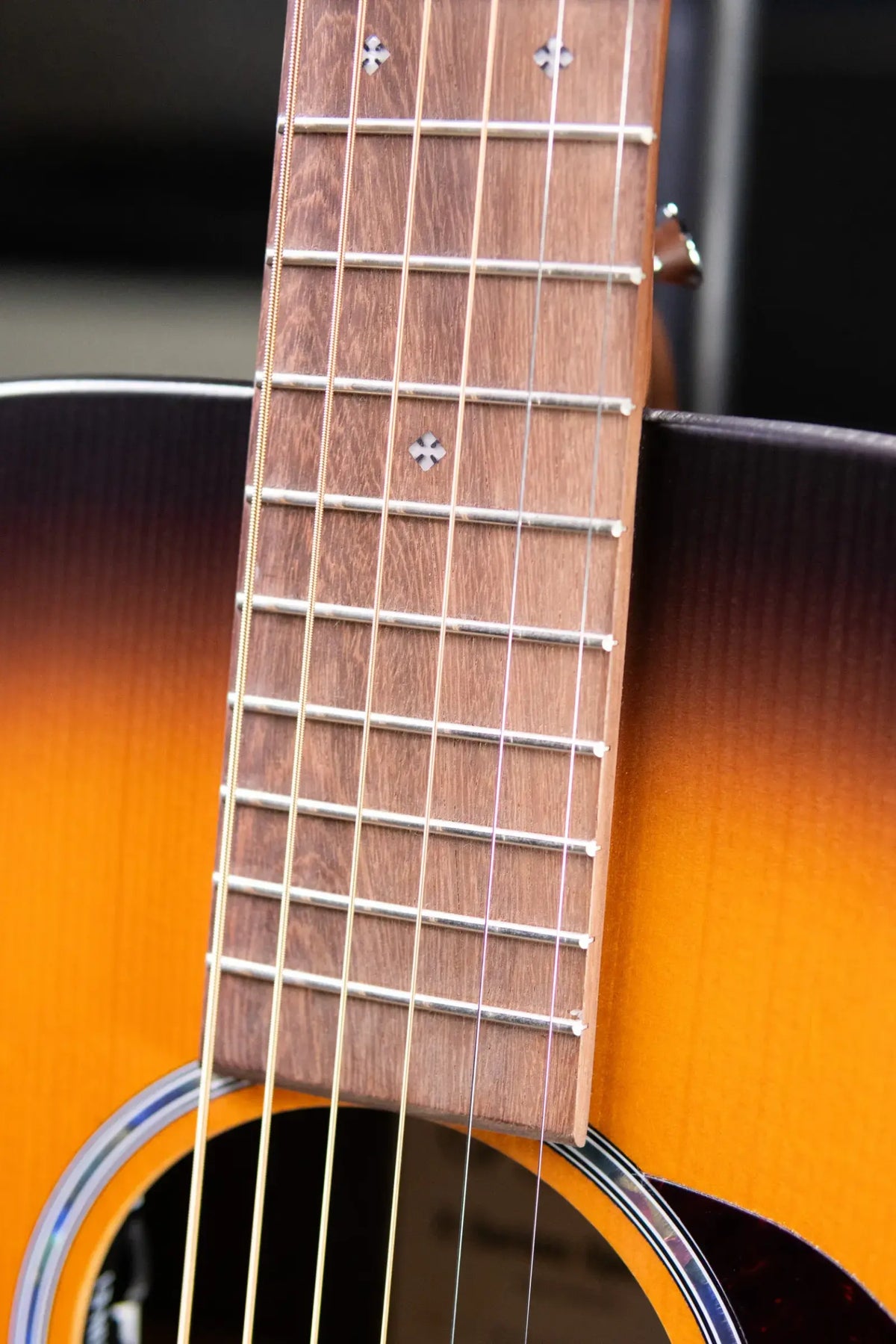 Martin 000-X2E Brazilian Special Acoustic/Electric Guitar - Burst with Gig Bag
