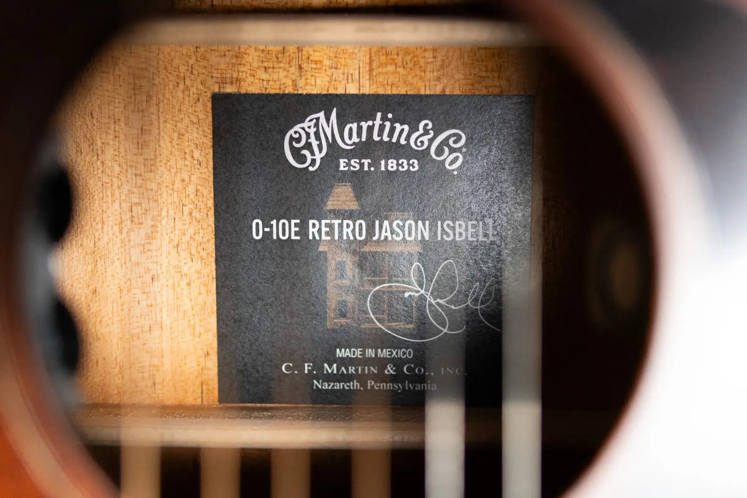 Martin 0-10E Retro Jason Isbell Acoustic/Electric Guitar - Dark Mahogany with Gig Bag