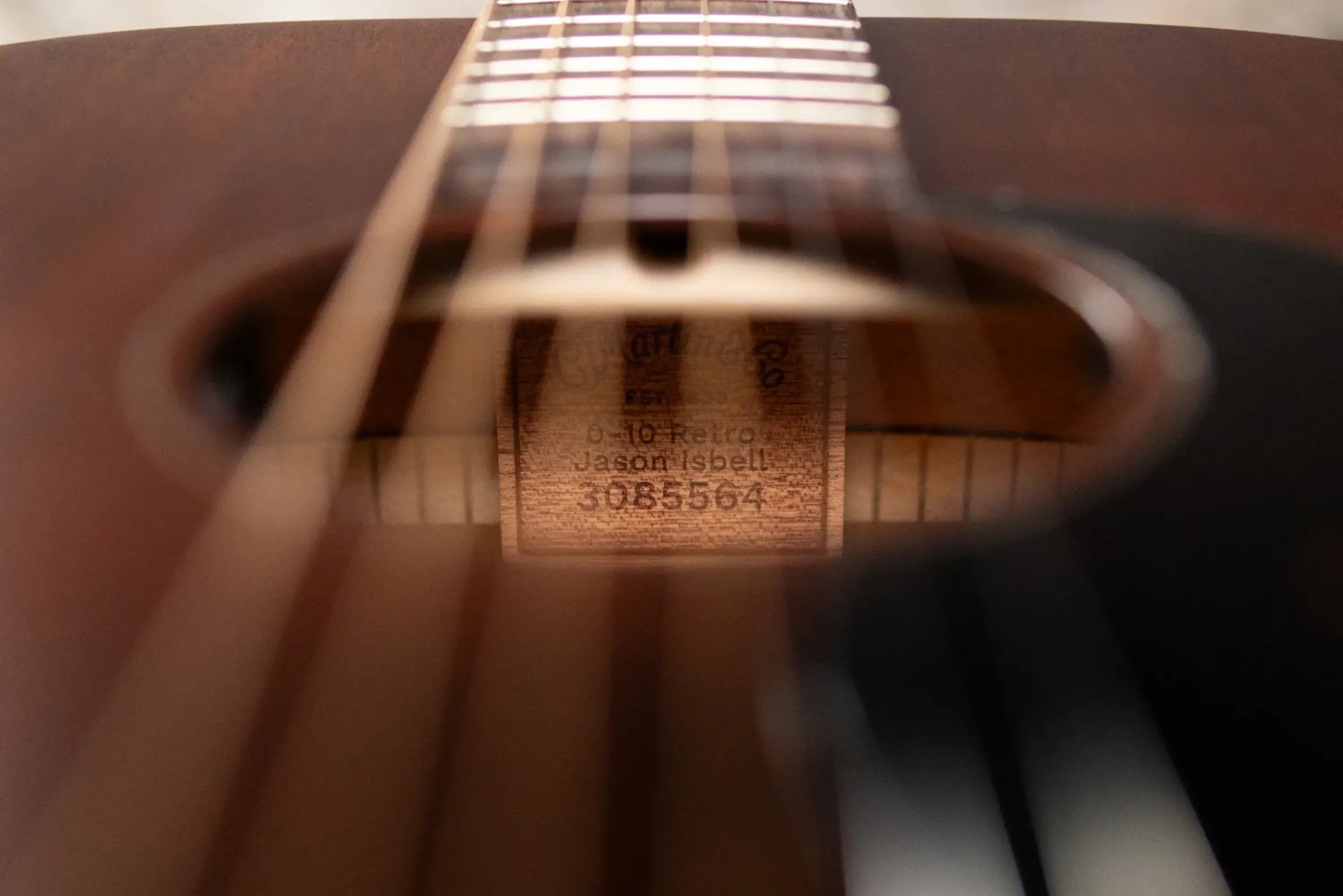 Martin 0-10E Retro Jason Isbell Acoustic/Electric Guitar - Dark Mahogany with Gig Bag