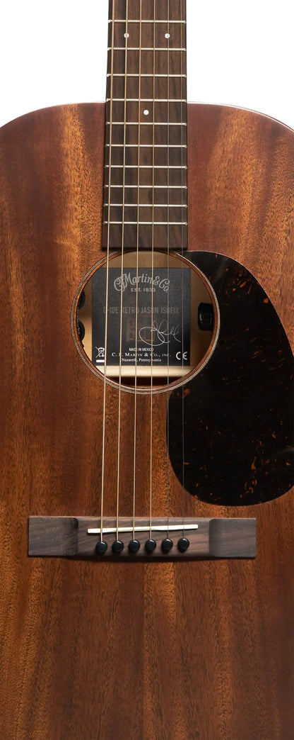 Martin 0-10E Retro Jason Isbell Concert Signature Short Scale Acoustic/Electric Guitar - Dark Mahogany with Gig Bag