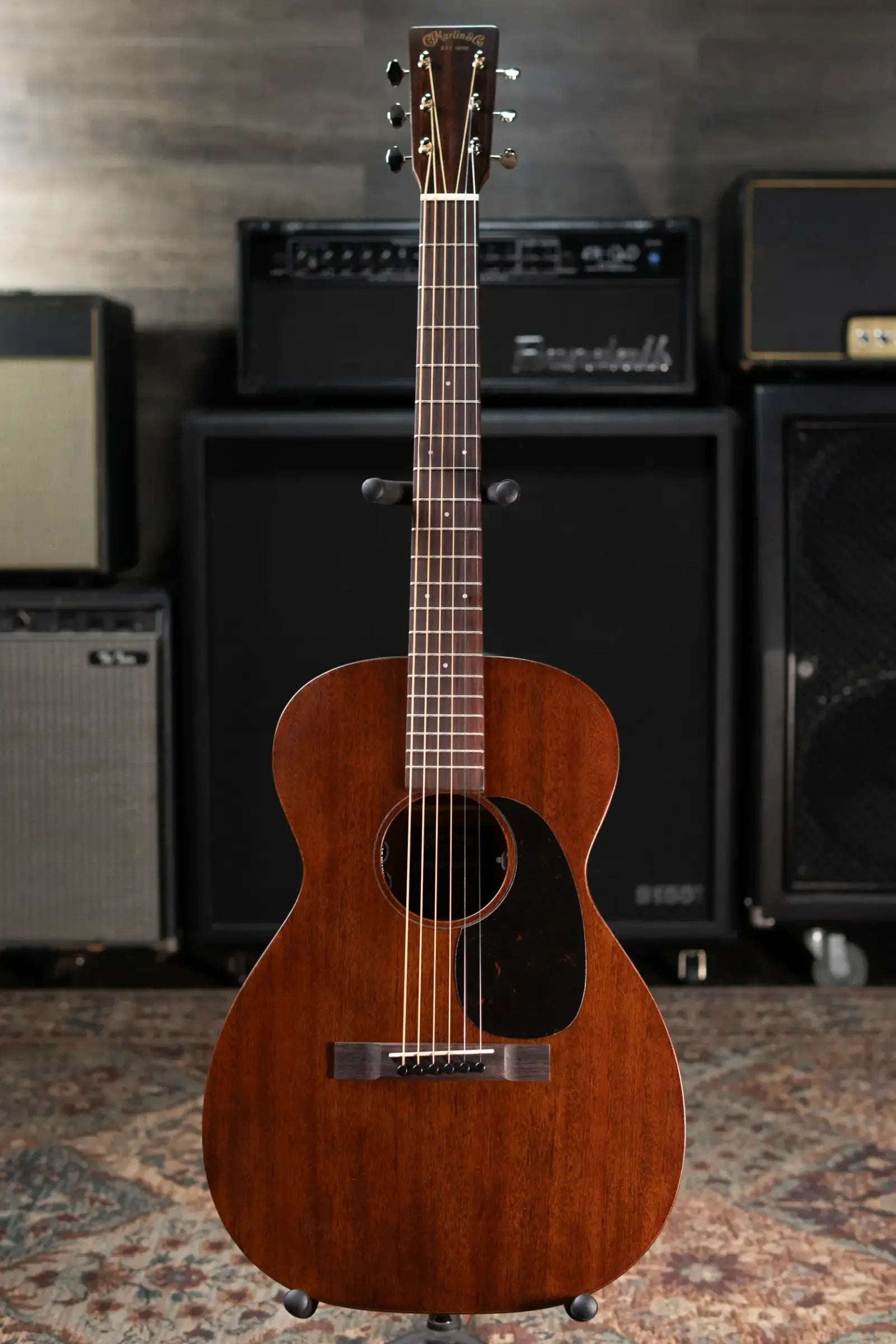 Martin 0-10E Retro Jason Isbell Concert Signature Short Scale Acoustic/Electric Guitar - Dark Mahogany with Gig Bag