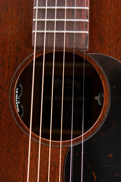 Martin 0-10E Retro Jason Isbell Concert Signature Short Scale Acoustic/Electric Guitar - Dark Mahogany with Gig Bag