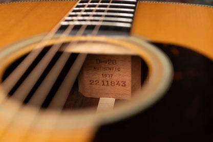 Martin 1937 D-28 Authentic Madagascar Rosewood/Adirondack Spruce with Hardshell Case - Used
