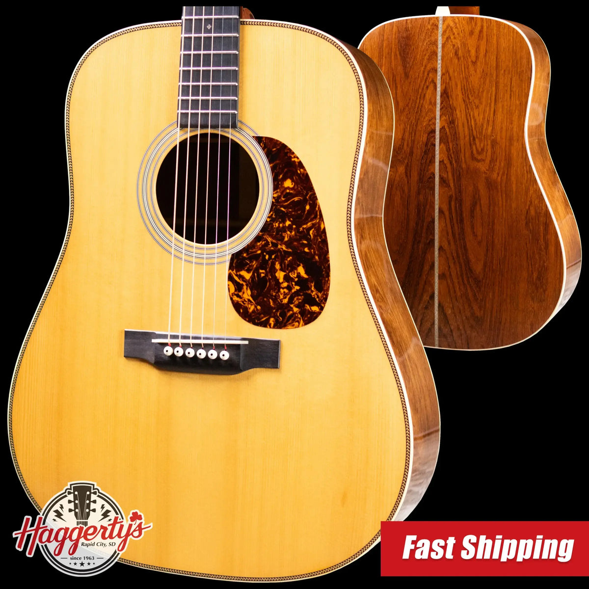 Martin 1941 D-28 Authentic Acoustic Guitar VTS Adirondack/Madagascar Rosewood with Hardshell Case - Used