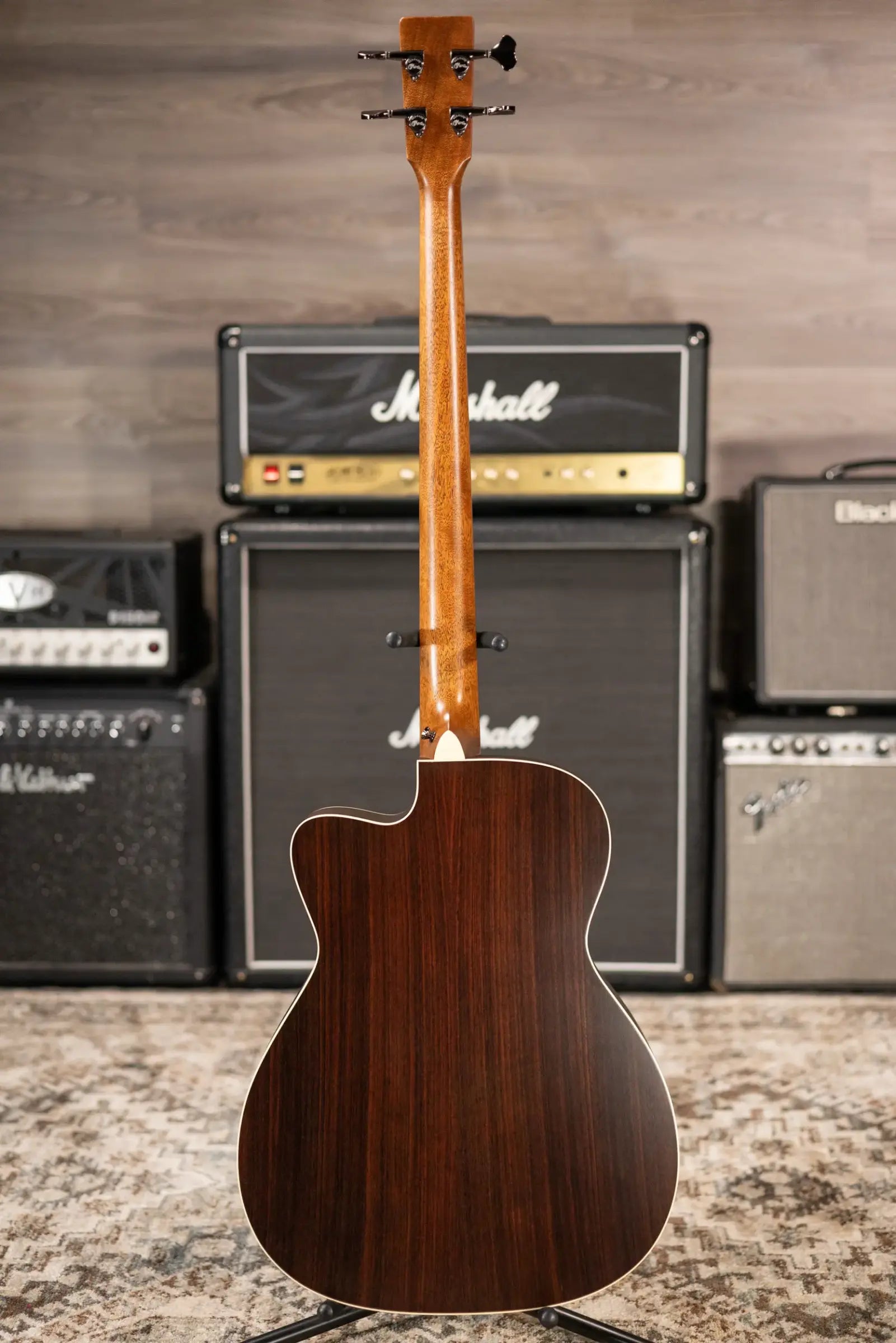 Martin BC-16E Acoustic-Electric Bass Guitar - Natural with Softshell Gig Bag