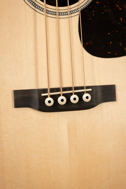 Martin BC-16E Acoustic-Electric Bass Guitar - Natural with Softshell Gig Bag