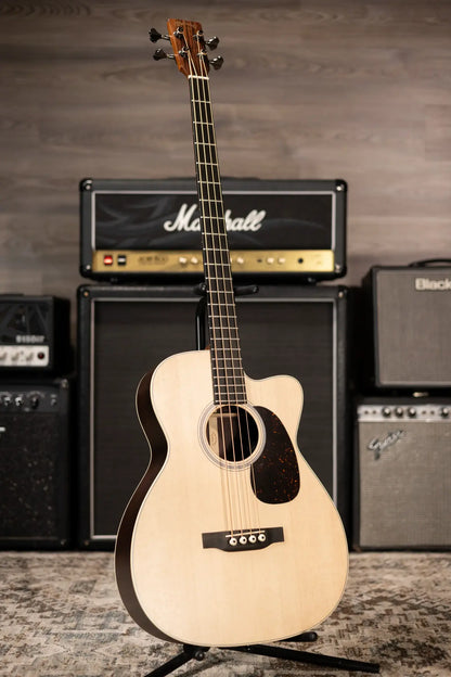 Martin BC-16E Acoustic-Electric Bass Guitar - Natural with Softshell Gig Bag