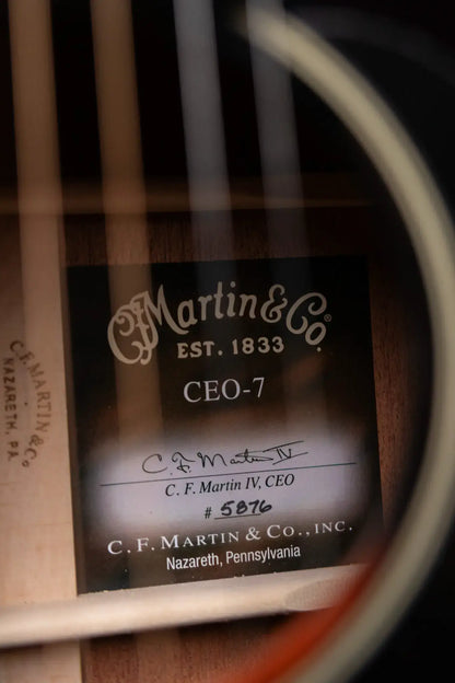 Martin CEO-7 Acoustic Guitar - Autumn Sunset Burst with Hardshell Case