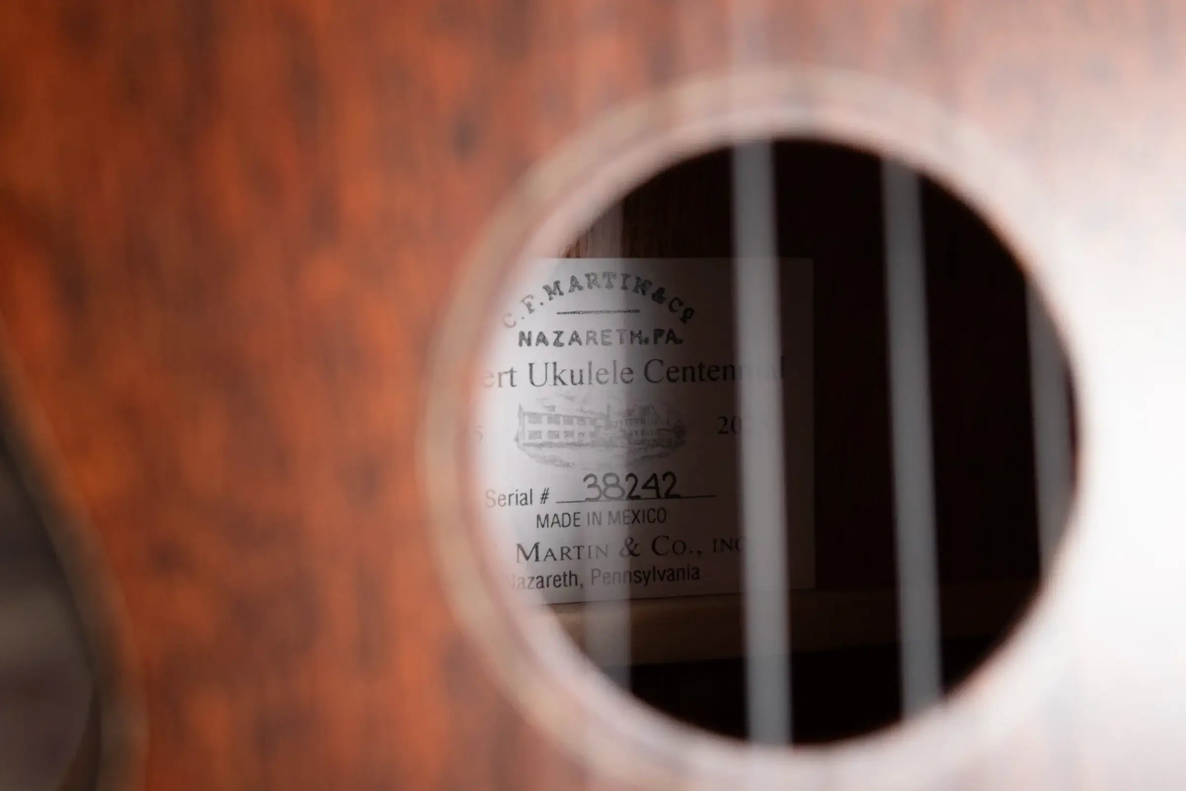 Martin Centennial Concert Ukulele - Dark Mahogany with Gig Bag