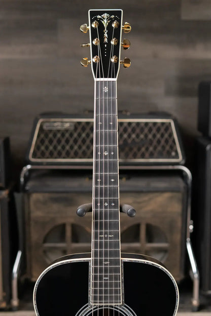 Martin Custom Style 45 000 Acoustic Guitar - East Indian Rosewood/Premium Spruce, Black with Hardshell Case