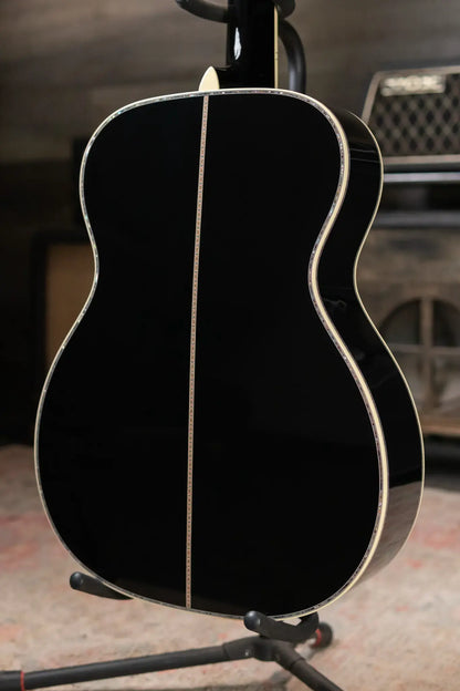 Martin Custom Style 45 000 Acoustic Guitar - East Indian Rosewood/Premium Spruce, Black with Hardshell Case