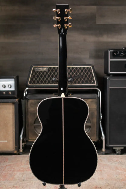 Martin Custom Style 45 000 Acoustic Guitar - East Indian Rosewood/Premium Spruce, Black with Hardshell Case