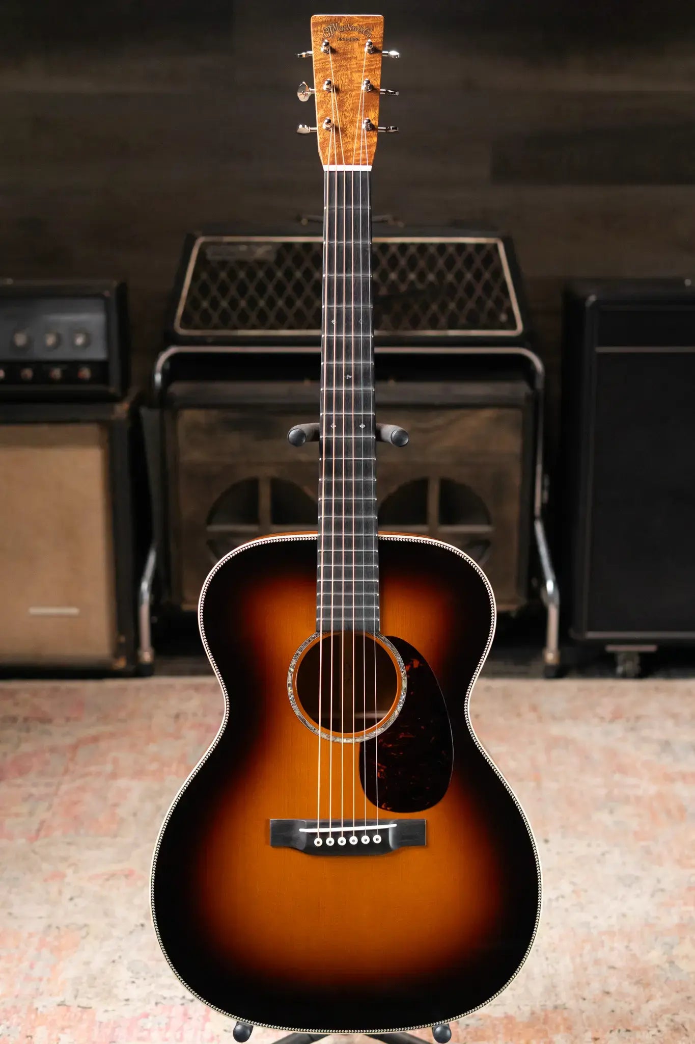 Martin Custom Shop Style 28 000-14F Acoustic Guitar - Flamed Mahogany/Western Red Cedar with Hardshell Case