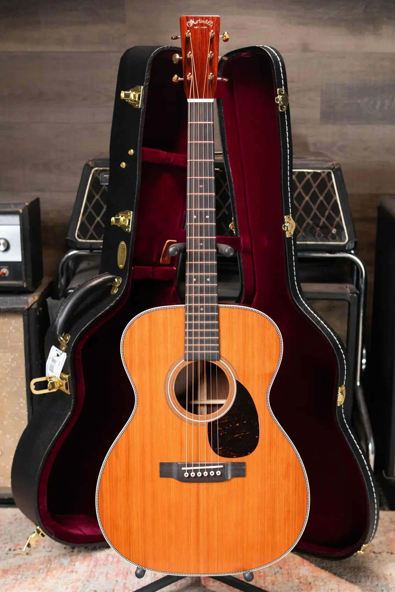 Martin Custom Shop 000 Style 28 Modern Deluxe Appointments Acoustic Guitar - Guatemalan Rosewood/Sinker Redwood with Hardshell Case