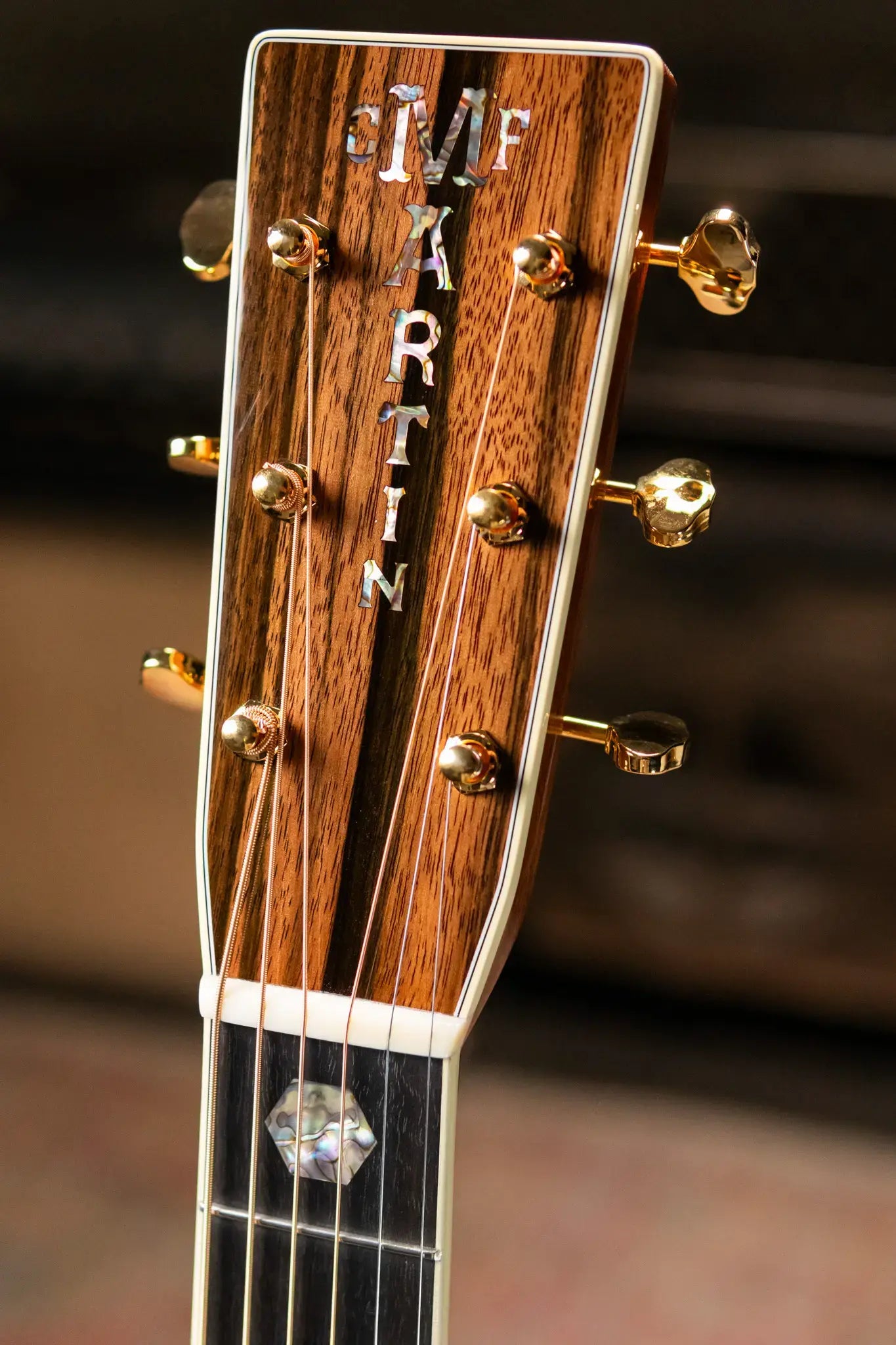 Martin Custom Shop Style 45 OM-14F Acoustic Guitar - Macassar Ebony/Premium Spruce with Hardshell Case