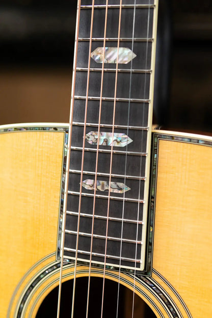 Martin Custom Shop Style 45 OM-14F Acoustic Guitar - Macassar Ebony/Premium Spruce with Hardshell Case