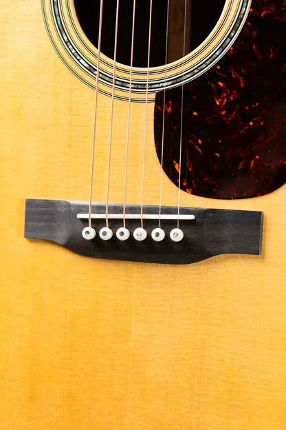 Martin Custom Shop Style 45 OM-14F Acoustic Guitar - Macassar Ebony/Premium Spruce with Hardshell Case
